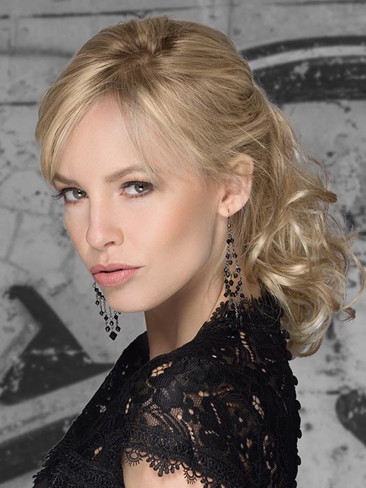 This piece is reversible so you can wear either curlier, or slightly smoother at the top