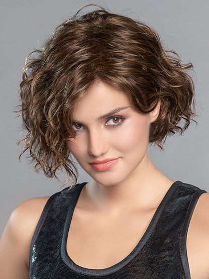 MOVIE STAR by ELLEN WILLE in CHOCOLATE ROOTED 830.6 | Medium to Dark Brown base with Light Reddish Brown highlights and Dark Roots