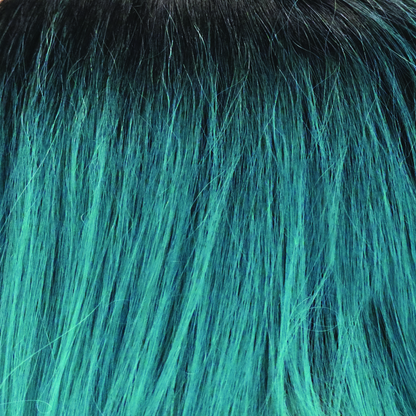 Royal Emerald  -  A cool dark root shattering into a bluey green, oceanic color. 