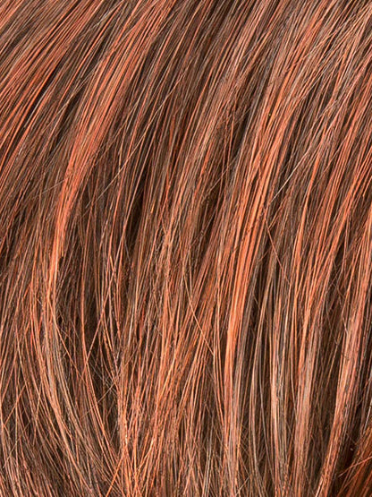 AUBURN ROOTED 33.130.4 | Dark Auburn, Deep Copper Brown, and Darkest Brown Blend with Shaded Roots
