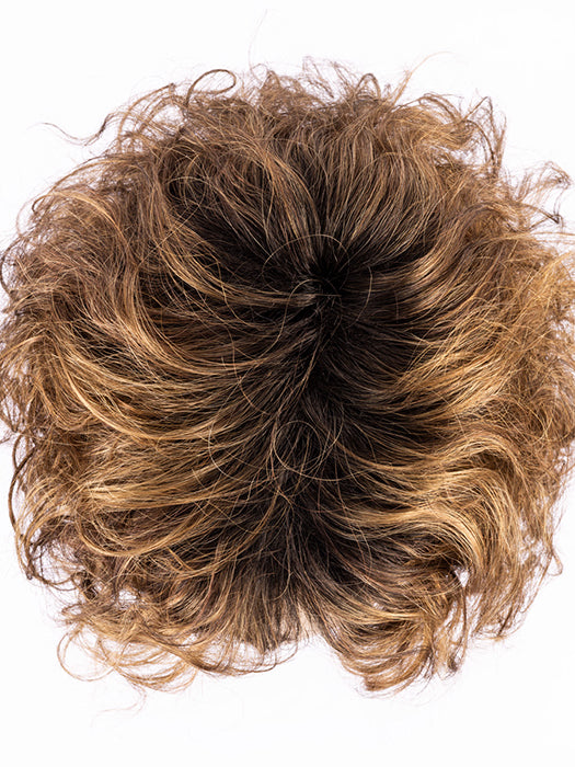 HOT MOCCA ROOTED 830.27.30 | Medium Brown, Light Auburn, Dark Strawberry Blonde, and Dark Auburn Blend with Shaded Roots