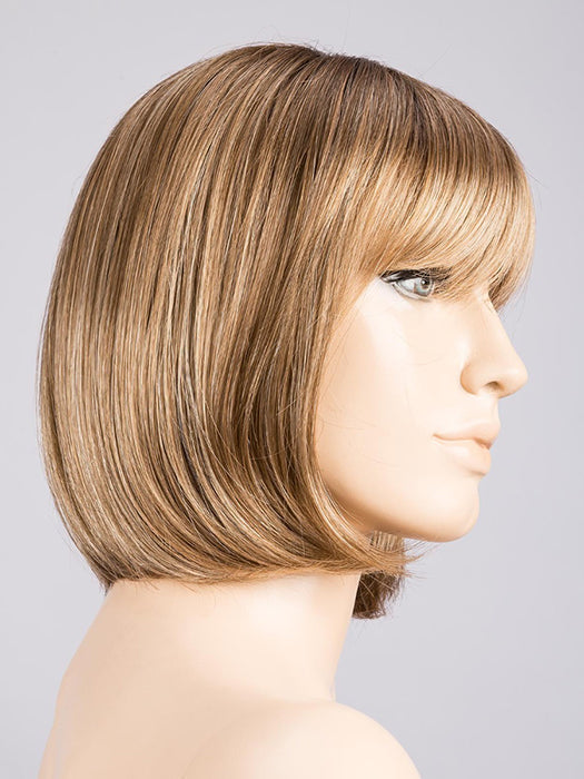 DARK SAND ROOTED 14.20.12 | Medium Ash Blonde and Light Strawberry Blonde with Lightest Brown Blend and Shaded Roots