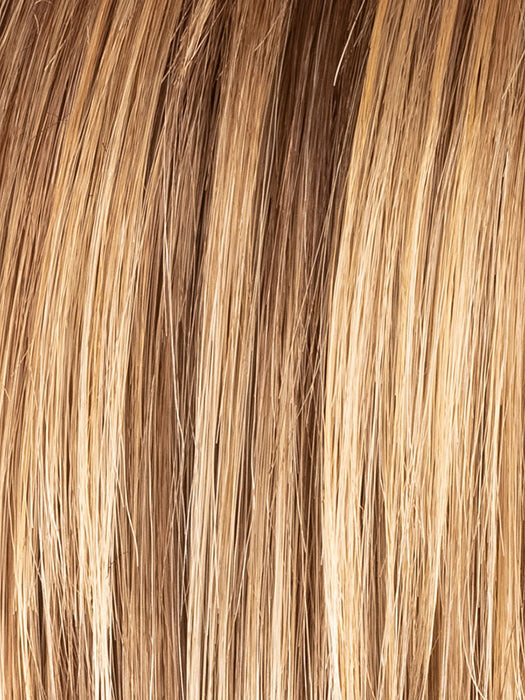 LIGHT BERNSTEIN ROOTED 12.26.27 | Light Auburn, Light Honey Blonde, and Light Reddish Brown Blend and Dark Roots