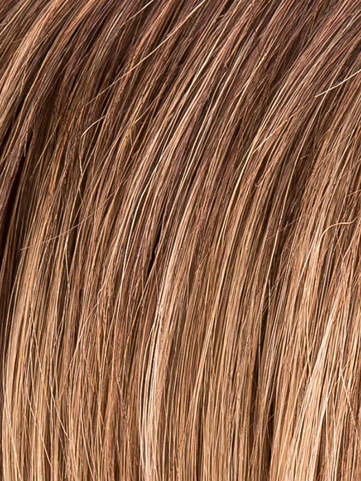 HOT MOCCA ROOTED 830.27.33 | Medium Brown, Light Auburn, Dark Strawberry Blonde, and Dark Auburn Blend with Dark Shaded Roots