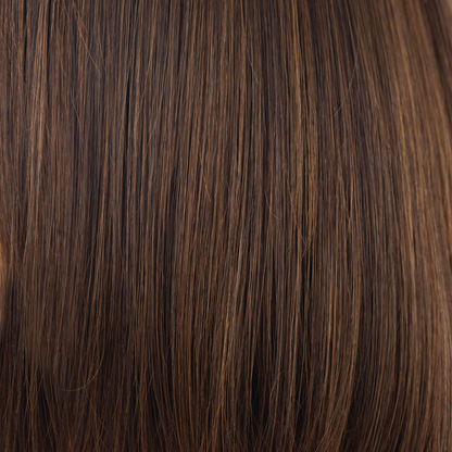 Toffee Brown  -  A perfectly blend of dark brown beautiful base with warm medium and light brown highlights. 